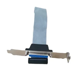 Cable Extensor Paralelo LPT DB25 Soporte Montaje Trasero PC