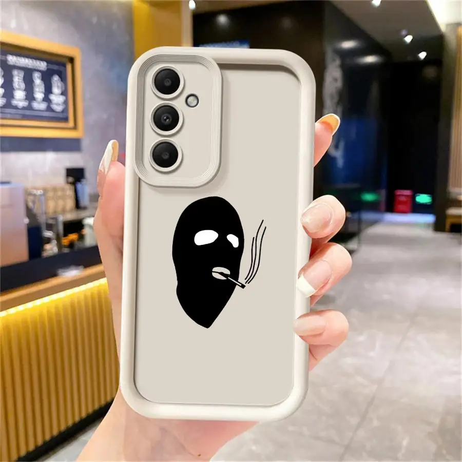 Funda de teléfono para Samsung Galaxy A55 A25 A26 A35 A52 A22 A21s A24 A32 A33 A54 A36 A73 A56 TPU suave hombre enmascarado - imagen 2