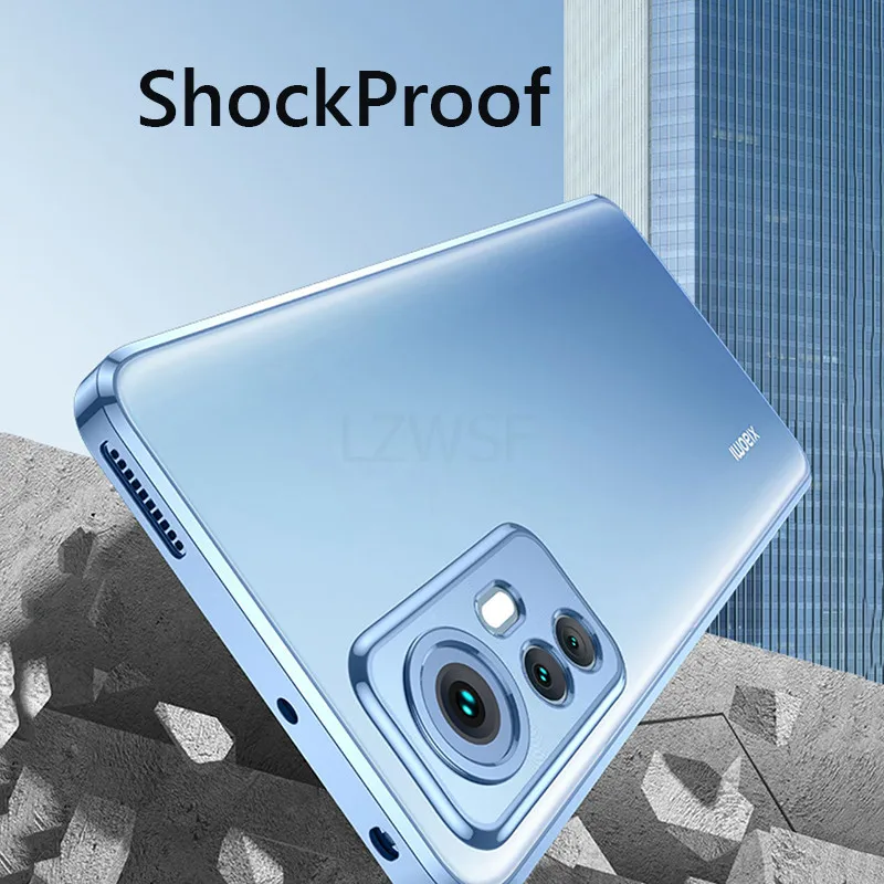 d'For Xiaomi 12 Pro Luxury Plating Soft Clear Back Cover Per Xiaomi 12 12X 13 Lite 13T 12T Pro Xiaomi12X Redmi 12 Custodie de téléphone - imagen 4