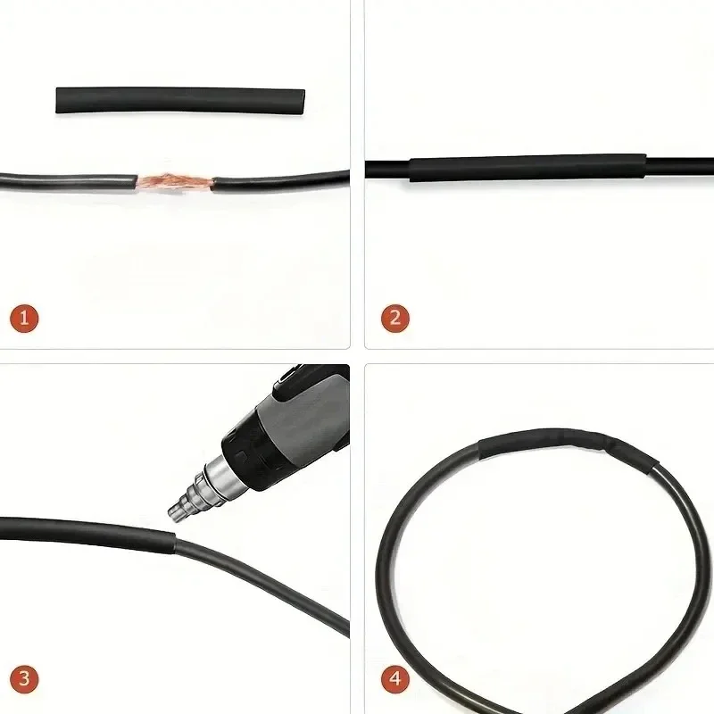 Kit surtido de manguitos de Tubo termorretráctil, conexión eléctrica, envoltura de Cable eléctrico, contracción impermeable 2:1, 127 Uds. - imagen 4