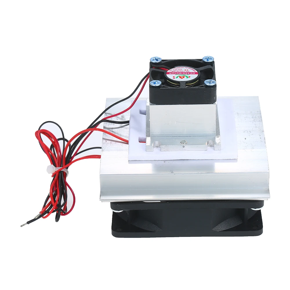 Disipador de calor de aluminio con enfriador semiconductor de un solo núcleo de 12V, 5A, 60W + ventilador, Kit de bricolaje grande - imagen 3