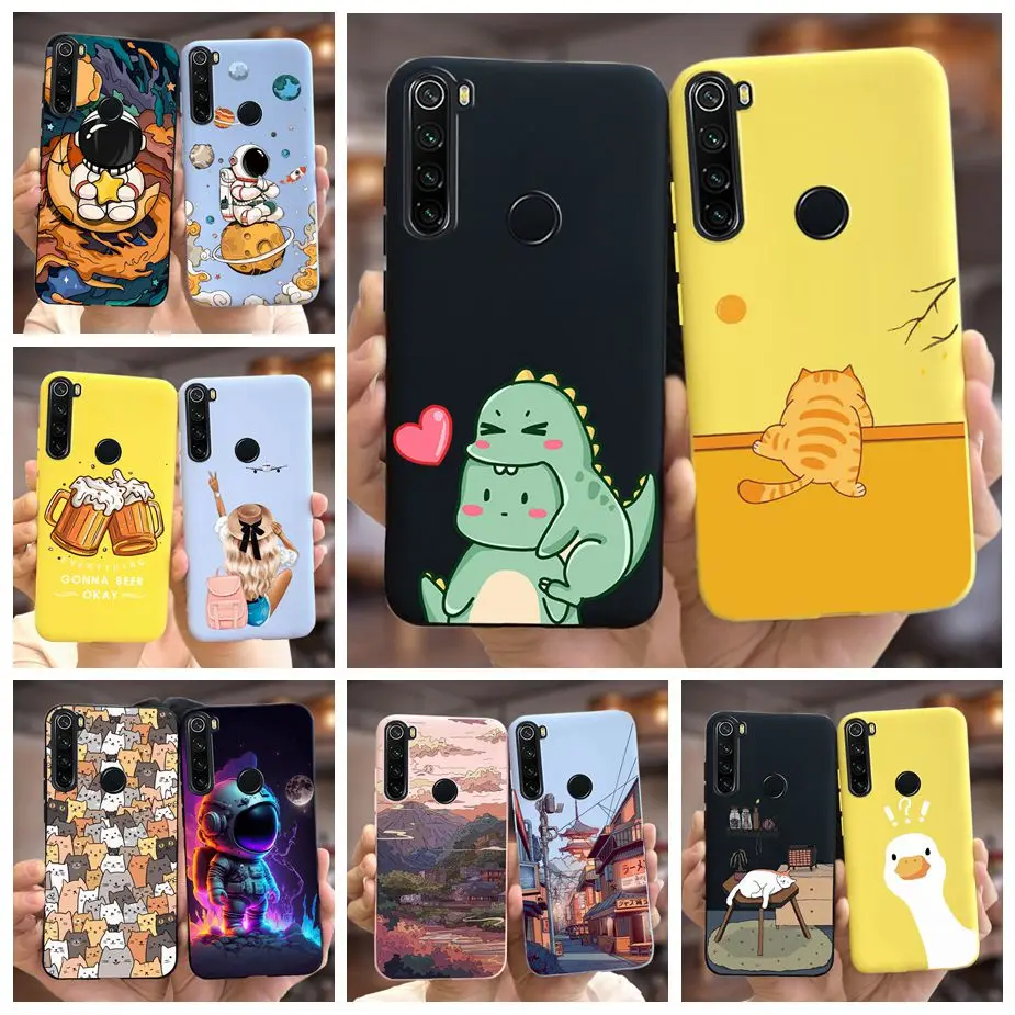 Para Xiaomi Redmi Note 8 2021 funda bonita de dibujos animados de moda funda de teléfono de silicona suave para Redmi Note 8 Pro 8Pro Note8 T 8T Shell