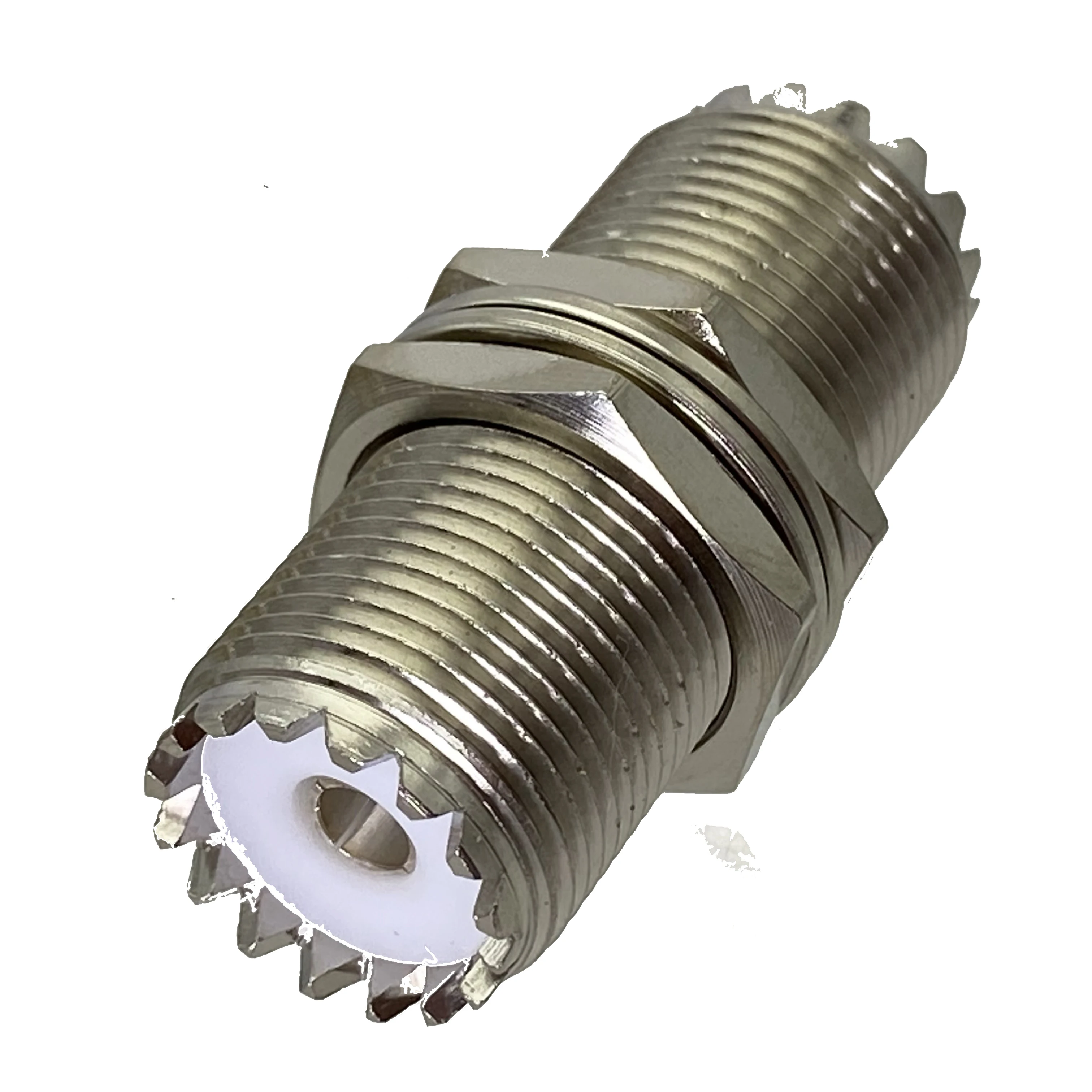 1pce adaptador UHF hembra M16 tuerca mamparo a conector de montaje en panel SO239 jack - imagen 2