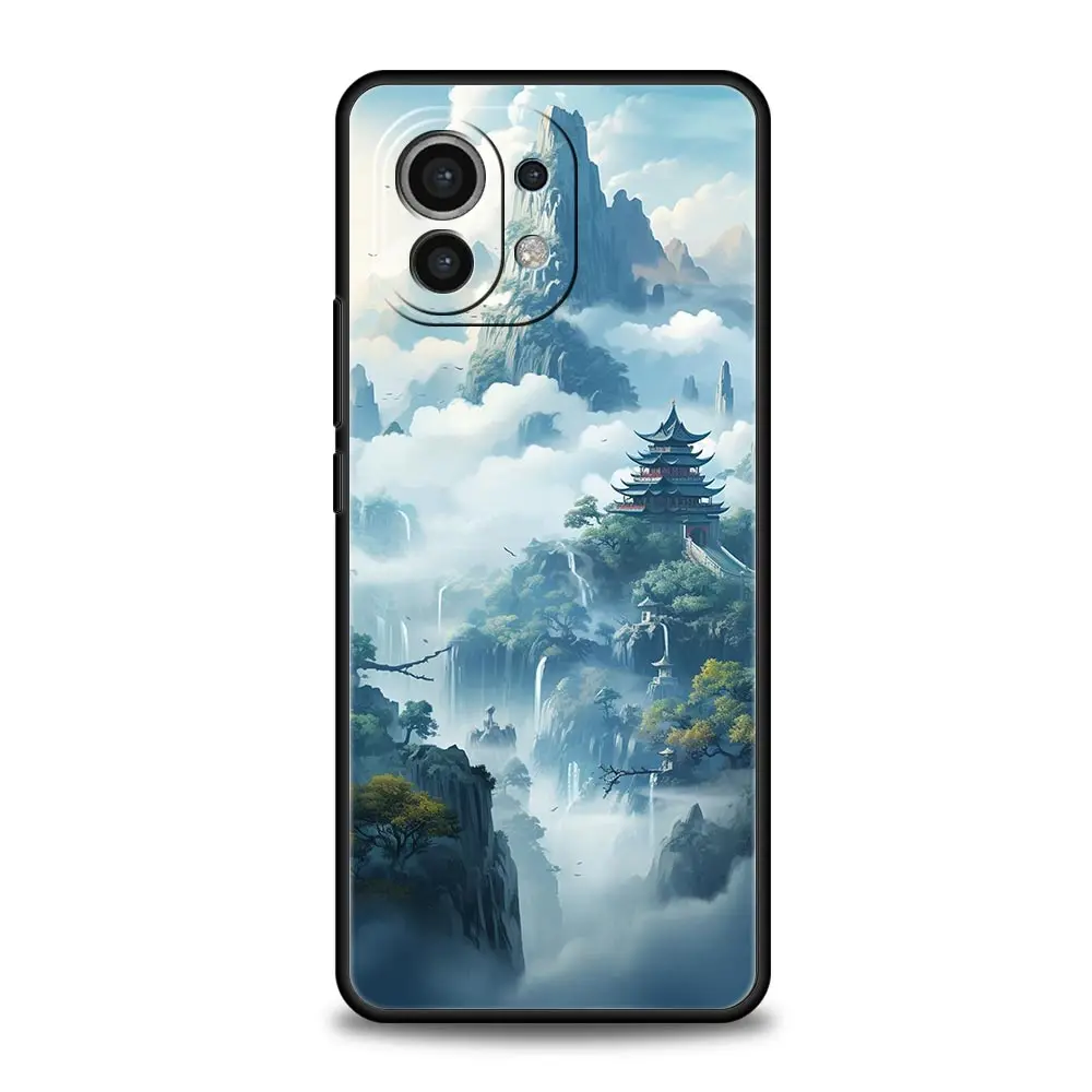 Funda de teléfono para Xiaomi Mi 15 14 13 12 11 Lite 14T 13T 12T 11T Pro Poco X6 X5 M3 X3 Pro F5 F4 cubierta paisaje arte - imagen 3