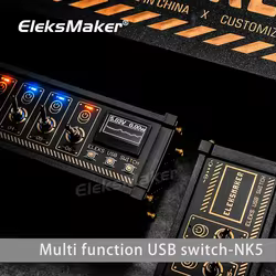 EleksMaker Enchufe Interruptor USB – Control Eléctrico Retro con Luces