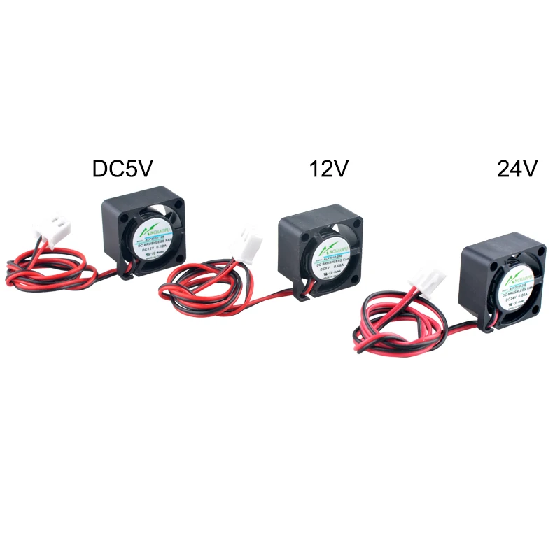 Micro ventilador de refrigeración ACP2010 2cm 20mm 20x20x10mm DC5V 12V 24V 0.10A 2 pines para fuente de alimentación de impresora Raspberry Pi - imagen 2