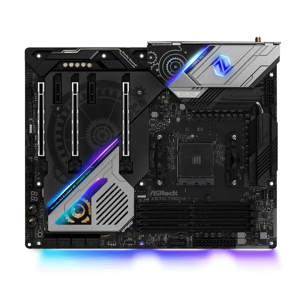 Placa base ASRock X570 TAICHI compatible con 5500 5600X 5700X3D 5800X3D CPU 4xDDR4 3200MHz 128GB NVME M.2 HDMI ATX AMD AM4 - imagen 3