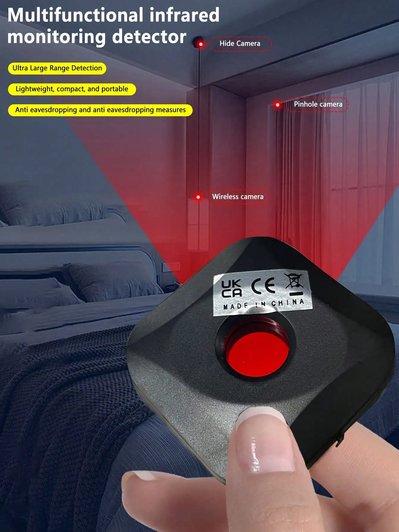 Detector de cámara inteligente, escáner de monitoreo infrarrojo de inspección multifunción, detector portátil - imagen 2