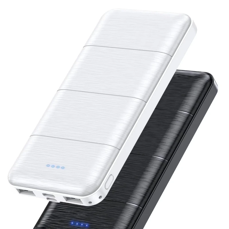 Para Gazsocy Paquete de 2 Power Bank Cargador portátil de carga rápida de 15 vatios Compatible con todos los dispositivos tipo USB - imagen 2