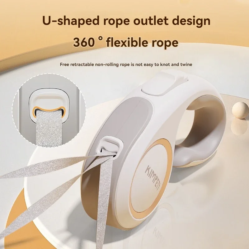 Correa retráctil de terileno para perros y mascotas, cinturón de cuerda, correa retráctil Flexible automática para caminar, correr, cinturón de cuerda de tracción, 3 metros