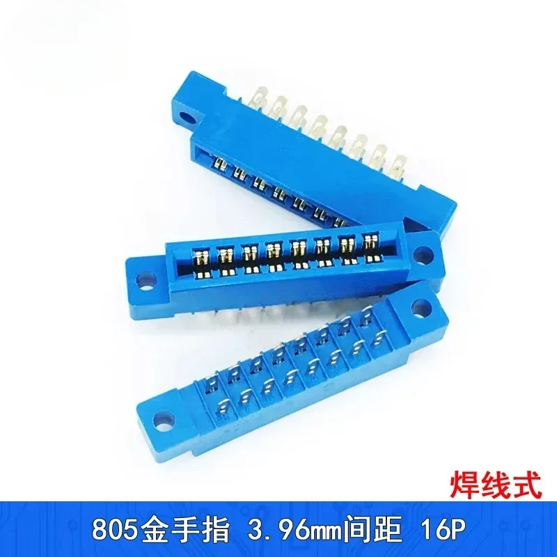 Conector de tira de 3 piezas, 805, paso de 3,96mm, 12/16/20/24/30/36/44/56P/72 pines, Conector de borde de tarjeta de montaje PCB, 16P, 20P, 30P, 36P 44P - imagen 5