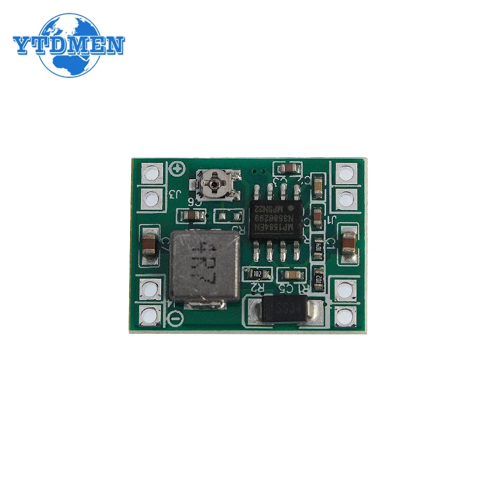 Módulo de fuente de alimentación ajustable, convertidor reductor de piezas, MP1584EN, 3A, 3,3 V, 5V, 9V, 12V, ultrapequeño, 1-10 DC-DC - imagen 2