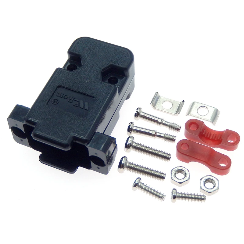 Carcasa de cubierta de capó de plástico para piezas, Conector de soldadura, 5 D-SUB, 9, 15, 25, 26 Pines, DB9, DB15, DB25, DB26 - imagen 4