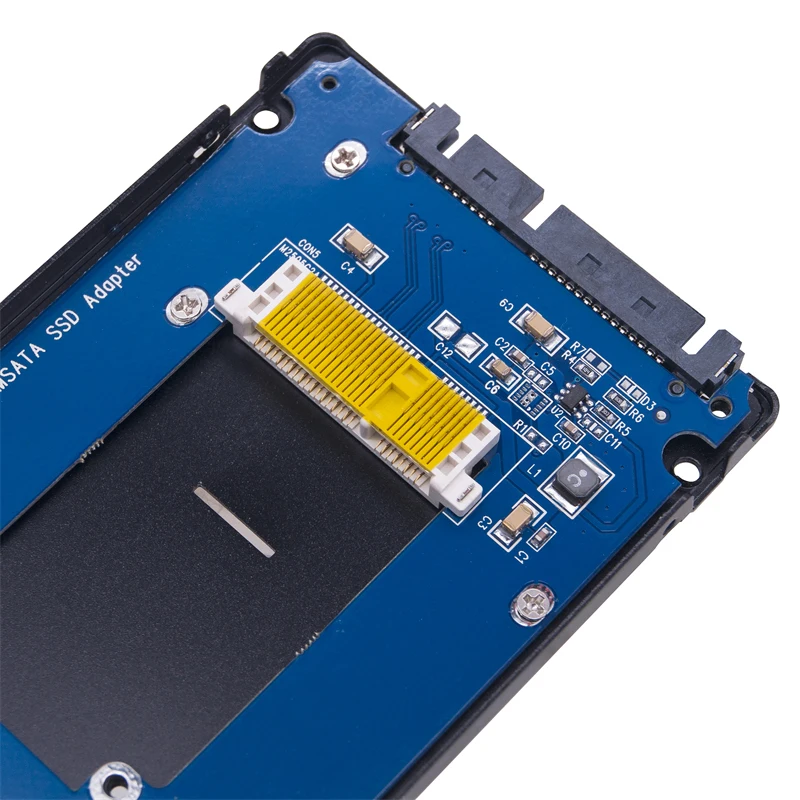 Nueva caja de aluminio mSATA a 2,5 "SATA3.0 6Gbps SSD adaptador mSATA a SATA 3,0 SSD carcasa para M-SATA SSD mSATA funda externa - imagen 2