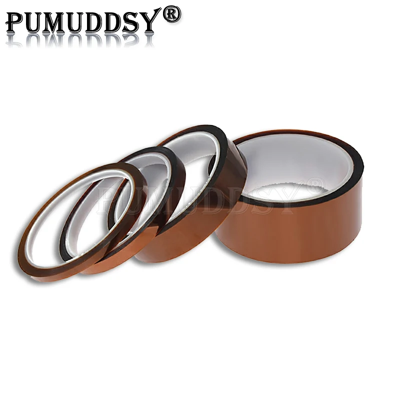 Cinta de poliimida de alta temperatura de 30 metros, 5-40mm, aislamiento resistente al calor, cinta adhesiva de película de poliimida de 5mm, 10mm, 15mm, 20mm y 40mm - imagen 2