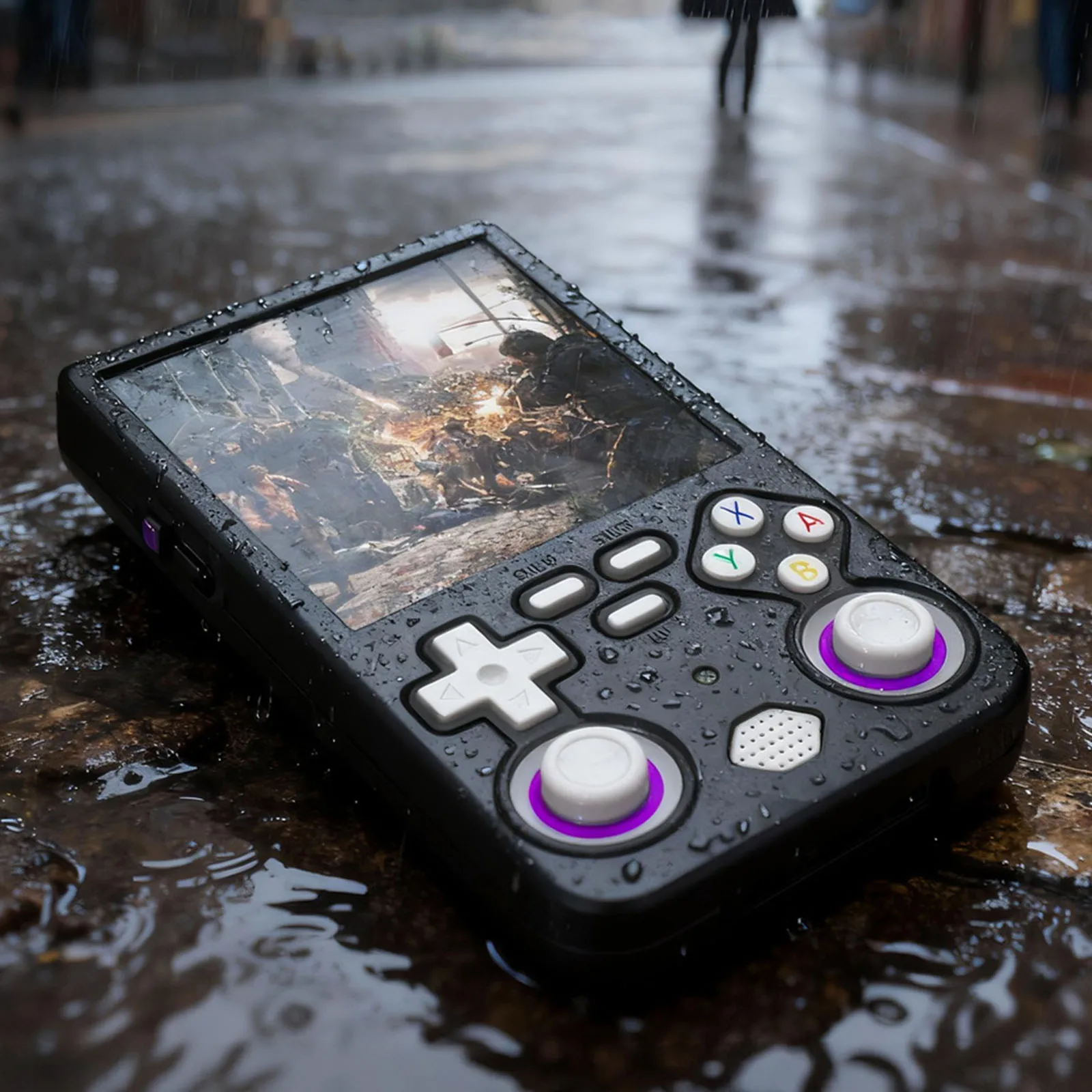 Funda de silicona para consolas de juegos portátiles R36 Ultra Retro, funda protectora anticaída, funda suave con cordón para R36 Ultra - imagen 4