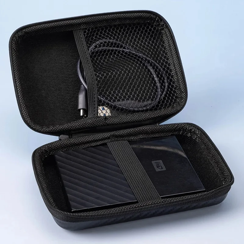 2/5/10 Uds HDD caja bolsa de disco duro portátil bolsa para disco duro portátil externo HDD caja de disco Cable de datos bolsa de almacenamiento protección - imagen 5