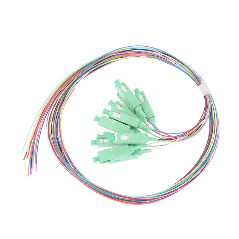 SC UPC/APC 12 mechones conector de puente de fibra Sc puente de fibra trenzada de cabeza cuadrada, Cable de Cable de Monitor de PC, datos de alta velocidad - imagen 5