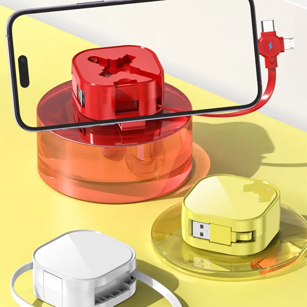 Cable de carga rápida portátil 3 en 1 para iPhone, Huawei, Samsung, Xiaomi, Cable retráctil Micro USB tipo C - imagen 5