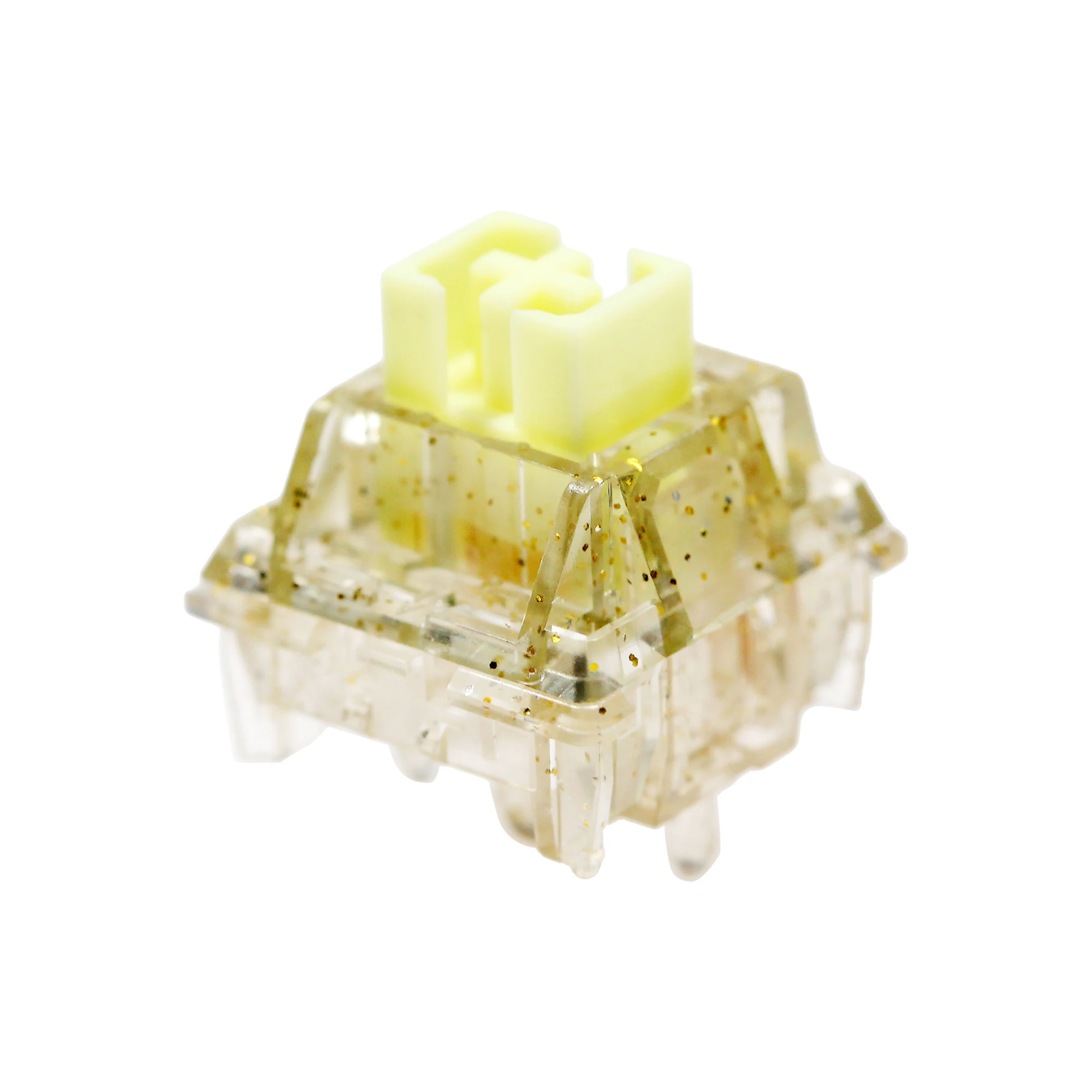 KeyFirst interruptor Bling para teclado mecánico lineal, 5 pines, prelumado, RGB, 30g, 45g, 62g, 67g, 80g, Force, 60m, dorado, amarillo y morado - imagen 4