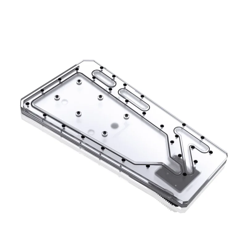 BYKSKI-placa acrílica con solución de canal de agua, uso para chasis de carcasa IN WIN TOU2.0 para CPU GPU Block/3PIN RGB/combo DDC - imagen 3