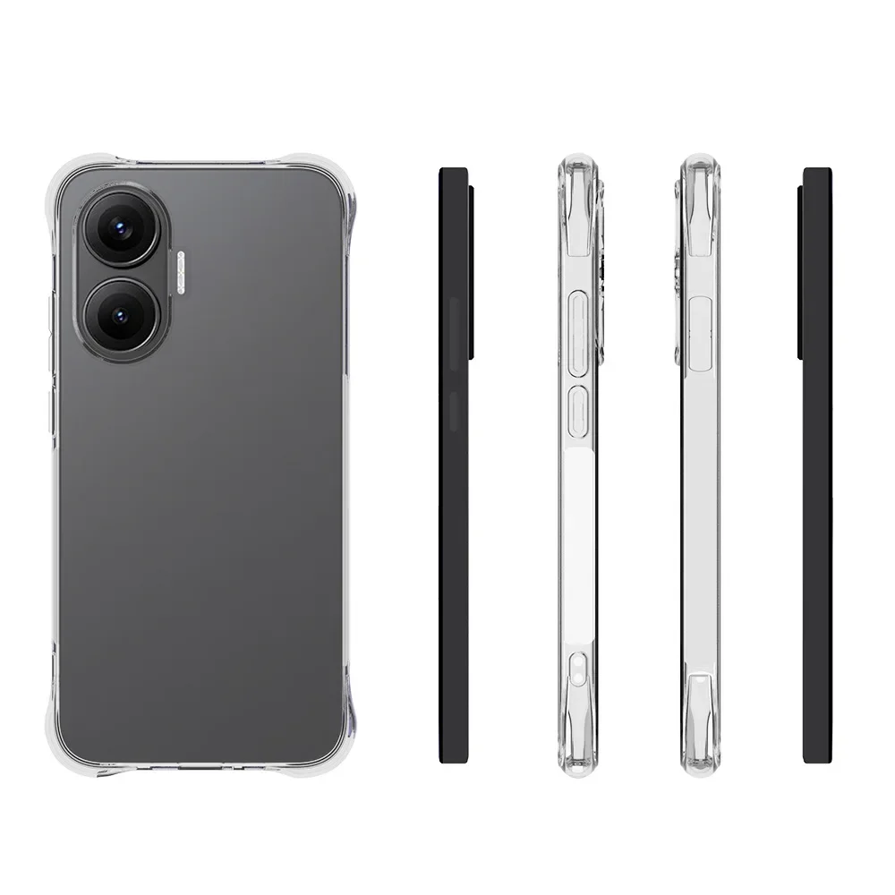 Para Redmi Turbo 4 Pro 5G Funda de gel TPU transparente antigolpes, funda de TPU transparente HD para Xiaomi Poco F7 5G - imagen 3