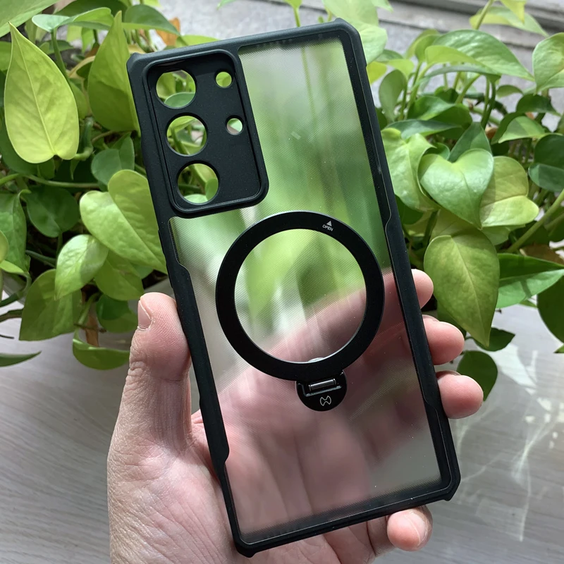 Para ZET Nubia Red Magic 10 Pro, 10 Pro Plus funda magnética XUNDD calidad a prueba de golpes PC duro + parachoques de soporte de anillo de TPU - imagen 2