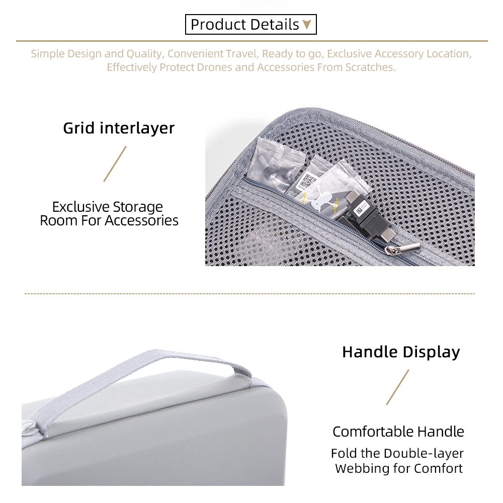 Nueva llegada bolsa de almacenamiento para DJI Mini 5 Pro Drone accesorios de batería bolso a prueba de golpes con funda protectora con correa para el hombro - imagen 4