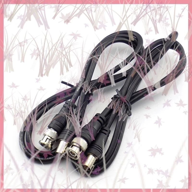 1/2/5 Uds 1M/2M/3M Cable adaptador BNC macho a hembra para cámara CCTV conector BNC extensión línea Coaxial accesorios de cámara B6 - imagen 4
