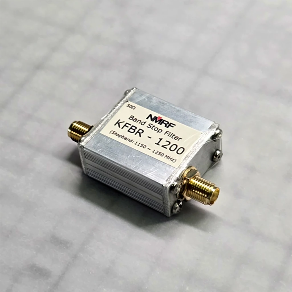 Trampa de filtro de tope de banda de 1200MHz para protección subbanda de posicionamiento por satélite (GPS L2, Beidou B2) con conector SMA-F SMA-F - imagen 2