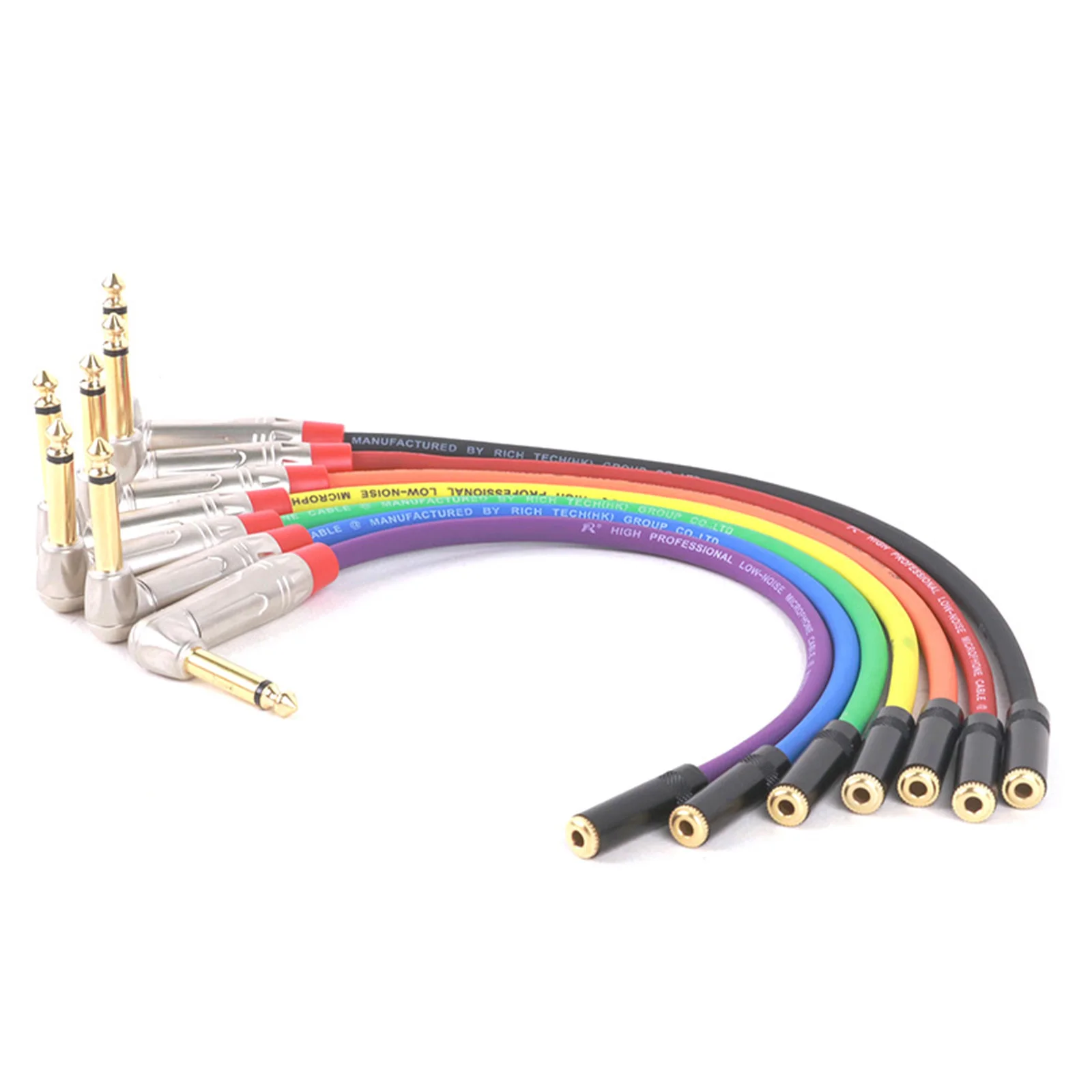 Conector macho de ángulo recto Mono de 0,3 m-15m y 6,35mm, adaptador de conector hembra estéreo de 3,5mm, convertidor de Audio para auriculares para guitarra, Etc. - imagen 5