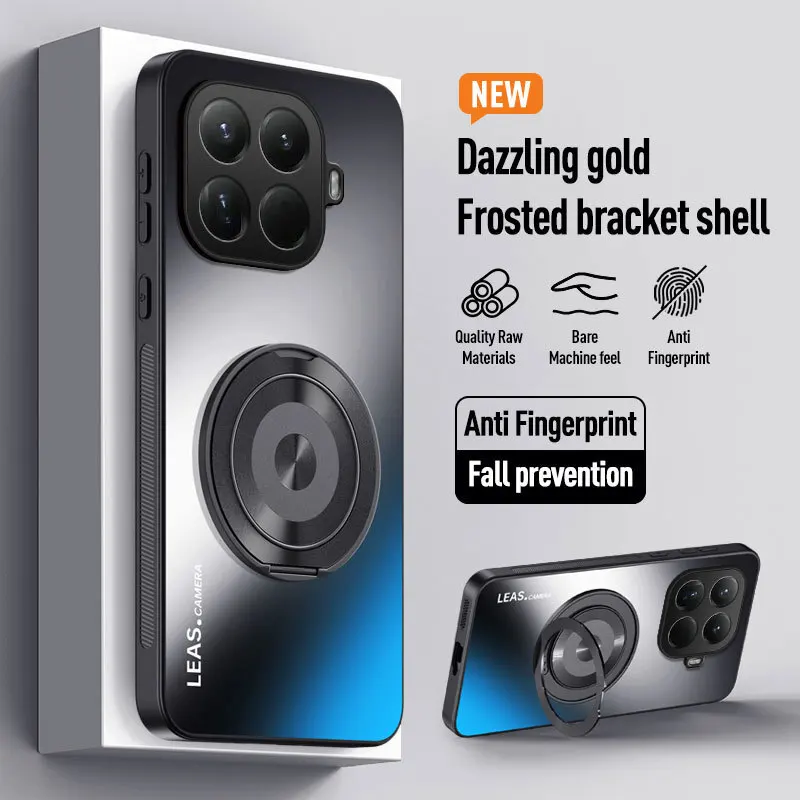 Para Xiaomi Mi 15t pro funda dura anillo de PC soporte cubierta trasera protectora magnética para Xiaomi Mi 17 15 14T 13T Pro 14 15Ultra Shell - imagen 2