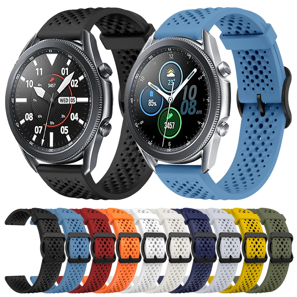 Correa de reloj de 22mm para Samsung Galaxy Watch, 46mm, 45mm, Gear S3, HUAWEI GT4, 46mm, GT3/2 Pro, pulsera deportiva transpirable