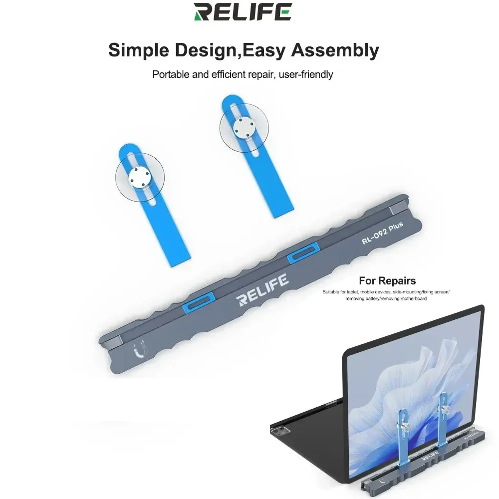 RELIFE RL-092 ventosa ajustable soporte de riel deslizante de almacenamiento magnético soporte para tableta portátil teléfono pantalla eliminación de batería - imagen 2