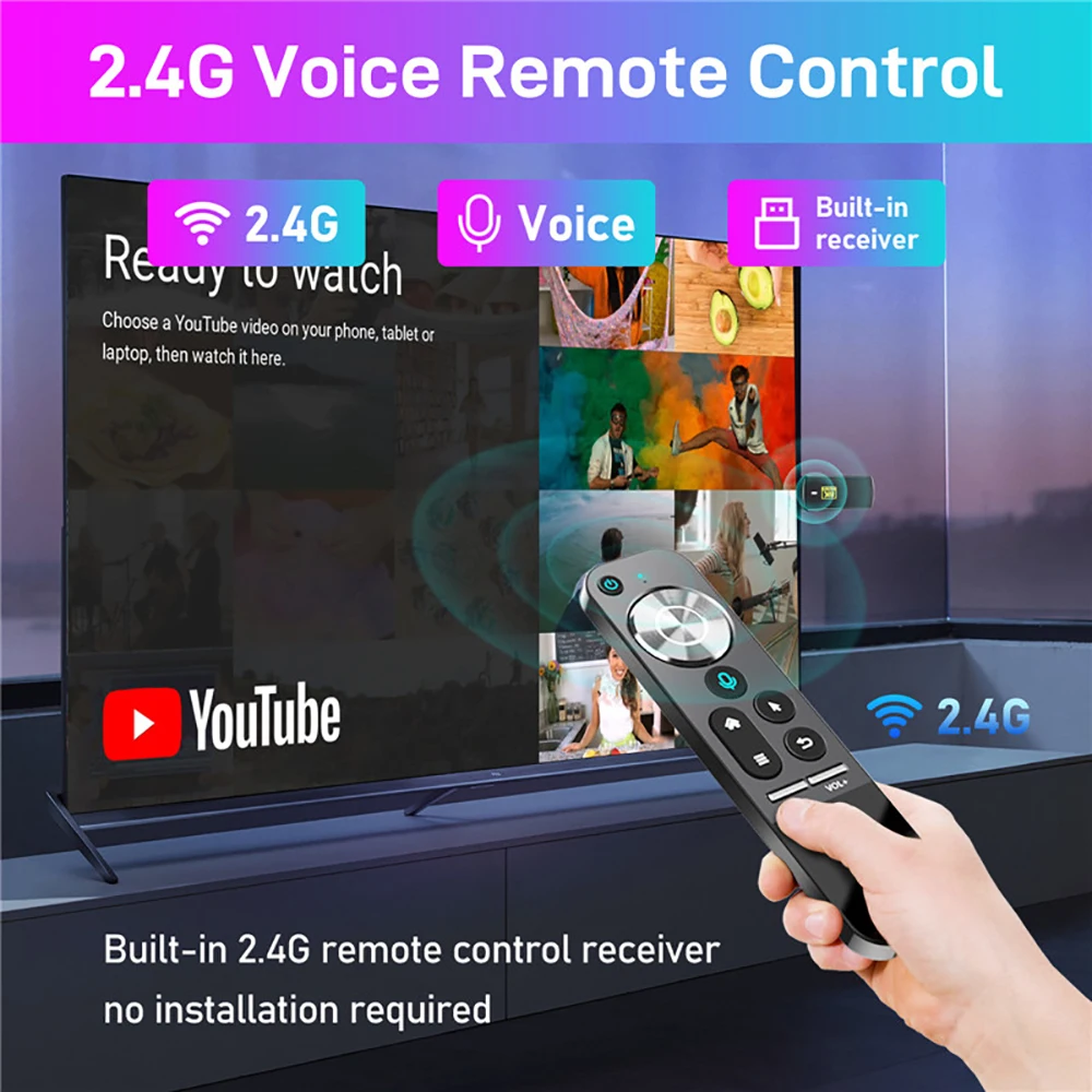 H96 Max M3 Smart TV Stick 8K Android 13 WIFI6 Control de voz Android compatible con HDMI TV Box 2GB 16GB OTA Bluetooth reproductor multimedia - imagen 3