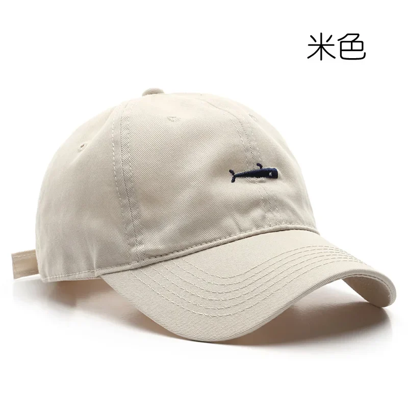 Moda Retro Papá Snapback Unisex Verano Gorra con visera al aire libre con bordado de peces para hombres y mujeres