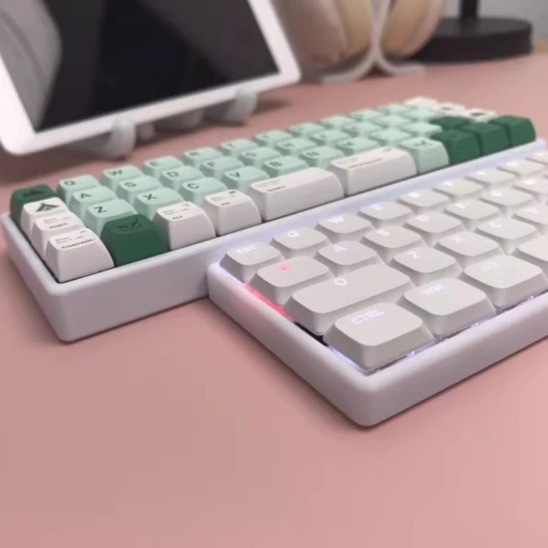 Kit de teclado de perfil bajo de 40 diseños, trimododo/doble modo, inalámbrico, Bluetooth, 2,4G, intercambio en caliente, RGB, e-sports, teclado de oficina para videojuegos, regalo - imagen 2