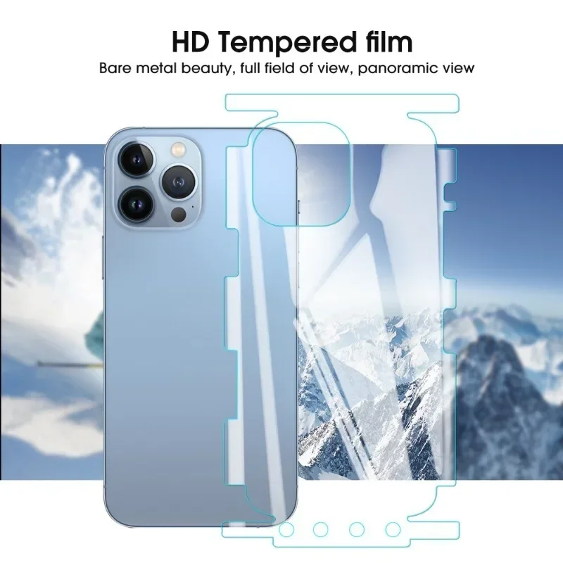 Película de hidrogel irrompible HD para iPhone 16 Pro Max Plus 16Pro, cubierta trasera para teléfono, accesorios de película protectora de bordes laterales, 1-3 uds. - imagen 2