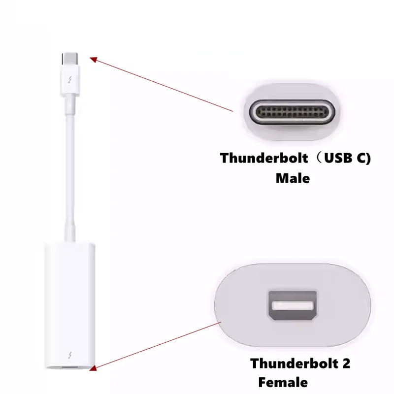 Adaptador Thunderbolt 2 3 a FireWire 800 Thunderbolt a RJ45 Fire 1394B adecuado para ordenadores Mac equipados con puerto Thunderbolt - imagen 4