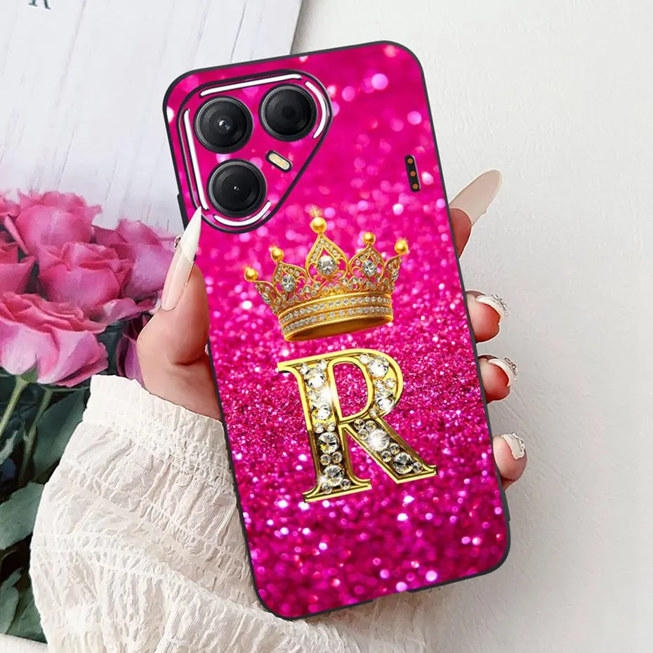 Funda de teléfono con letras a la moda para Tecno Pova 7 (LJ7) / Pova 7 Pro (LJ8) / Pova 7 Ultra (LJ9), parachoques de cubierta trasera de silicona suave TPU - imagen 3