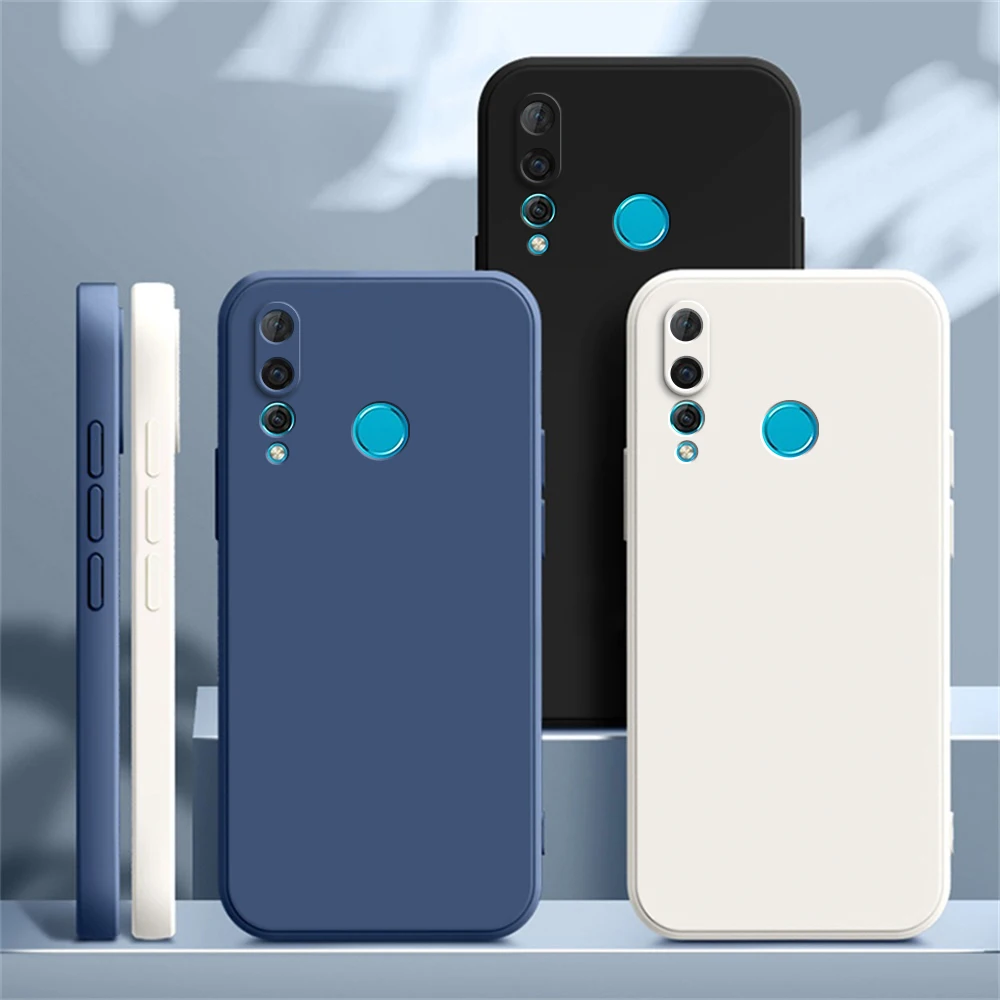 Funda cuadrada de teléfono para Huawei Y9 Prime 2019, protección de lente, funda cuadrada de silicona líquida para Huawei P Smart Z, Fundas - imagen 2