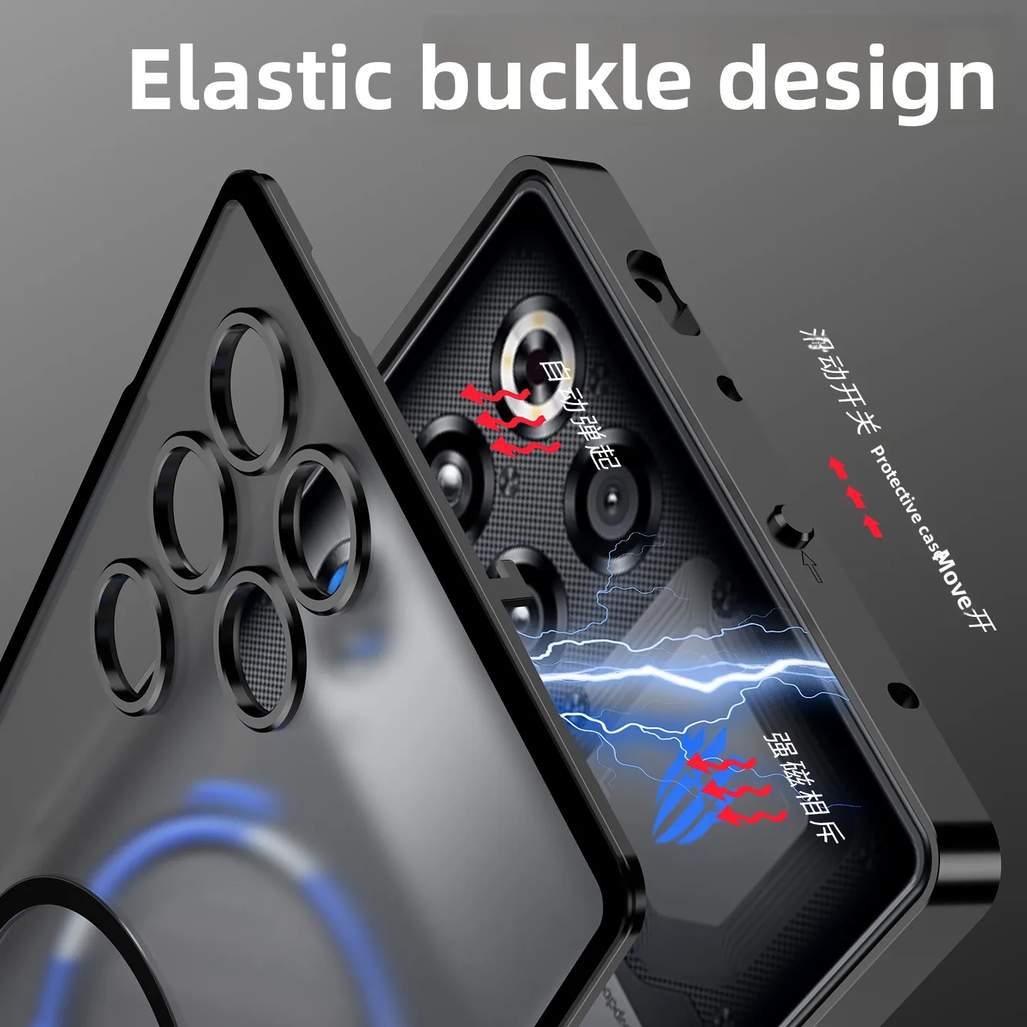 Funda con marco de Metal para Red Magic 11 Pro Plus, tapa de lente de Metal, cubierta dividida de disipación de calor ultrafina para Nubia Red Magic 11 Pro + - imagen 3