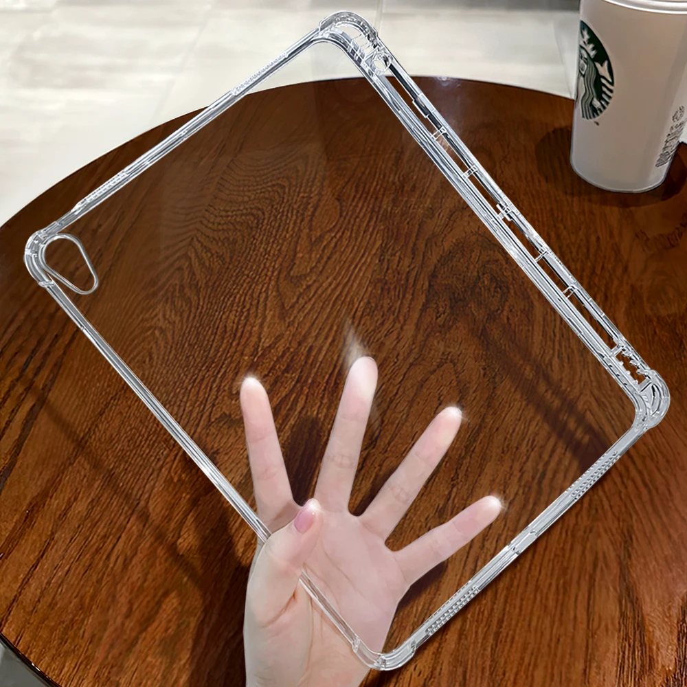 Funda transparente de Tpu para Ipad Pro 11 12,9 10,5 9,7 9a generación Mini 6 Air 5 4 3 2 1 10th 8 7 5 Funda protectora accesorios para Ipad - imagen 2