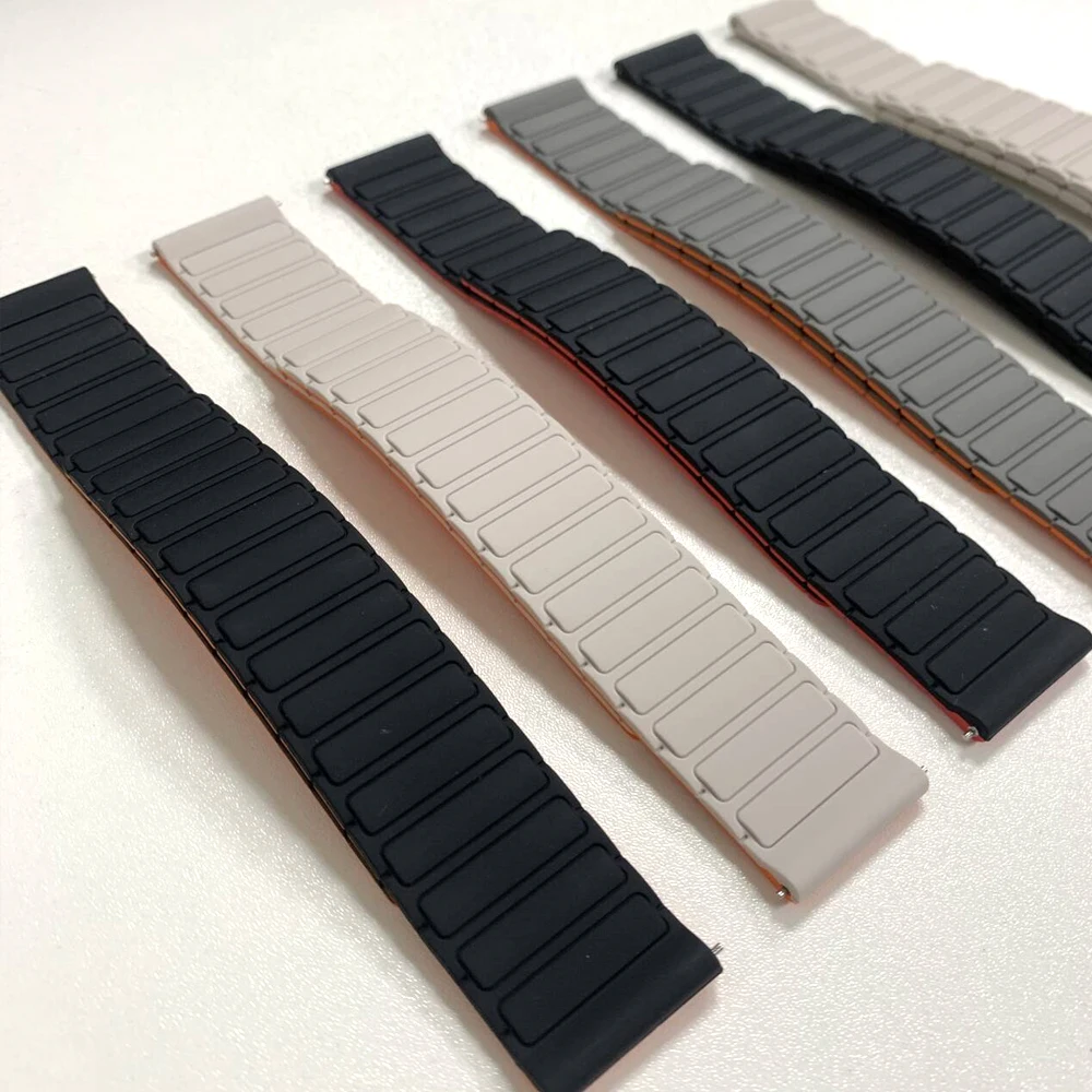 Correa suave de silicona con bucle magnético de 22mm para Realme Watch S 2 3 Pro S2, correa de reloj deportiva, accesorios de pulsera de repuesto para hombres y mujeres - imagen 4