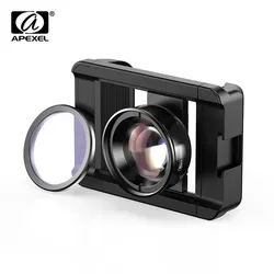 APEXEL Lente Macro 100mm 4K con Filtro CPL para Móvil