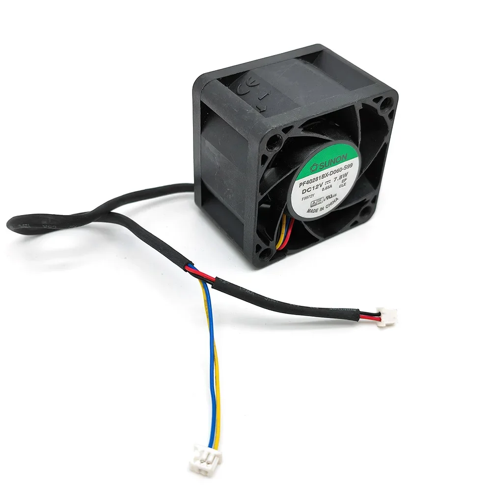 Ventilador de alta velocidad para Sunon PF40281BX-D060-S99 4028, 40x40x28mm, cc 12V, 4cm, potencia del chasis, PWM, 17600RPM, 24.9CFM, PF40281BX - imagen 3