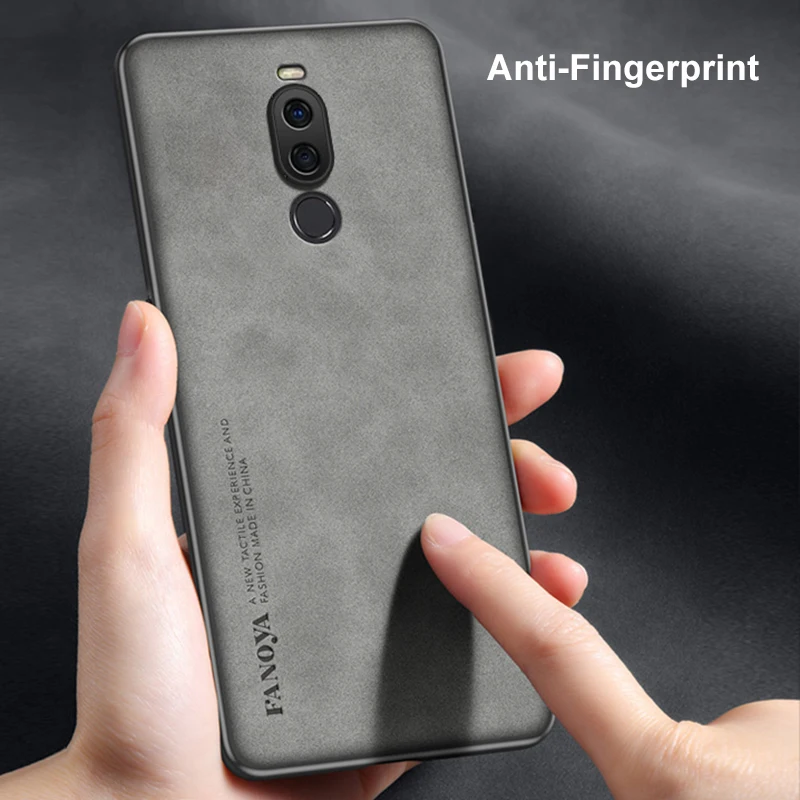 Funda de teléfono de cuero PU de lujo para Meizu X8, cubierta trasera de silicona mate, funda de protección completa a prueba de golpes para MeizuX8 Coque - imagen 5