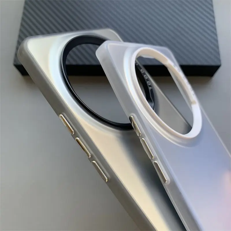 Para HonorX9b HonorX9a funda de teléfono Honor X9 X9 5G X9A X9B X30 X40 x9b funda mate de piel Aurora metálica de lujo - imagen 5