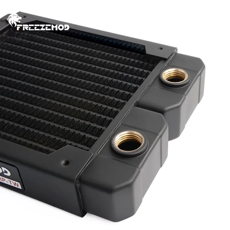 Radiador de cobre Mod G1/4 ", 30MM de espesor, negro/refrigerador de agua, soporte de fila, ventiladores de 12CM, disipador térmico de PC 120 240 360 480MM - imagen 3