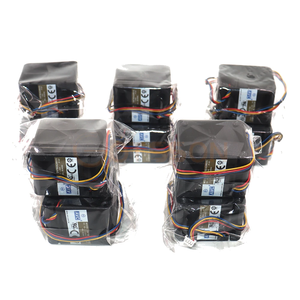 Nuevo paquete de 10 ventiladores de Radio para coche, soluciones de refrigeración RC, 40mm de alta velocidad 4028 12V 1A 40*40*28mm, rodamiento de bolas de 4 cables, alta presión de aire - imagen 2